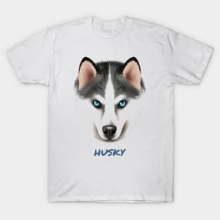 Husky face T-Shirt